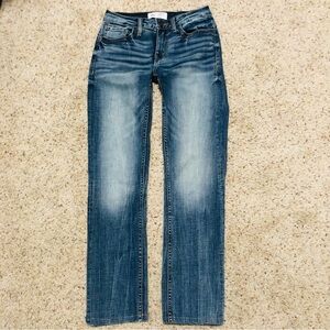 BKE Stella Jeans Women’s 25x28 Mid Rise Slim Fit Straight